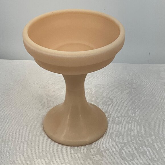 Westmoreland Beige Almond Milk Glass Pedestal Compote Bowl - Picture 2 of 7